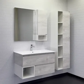 Тумба с раковиной Comforty Турин 00-00014644 90 см дуб белый